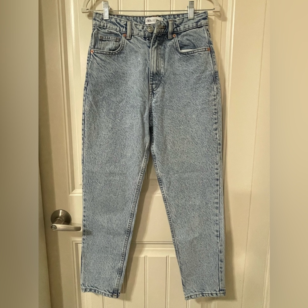 non-stretch mom jeans